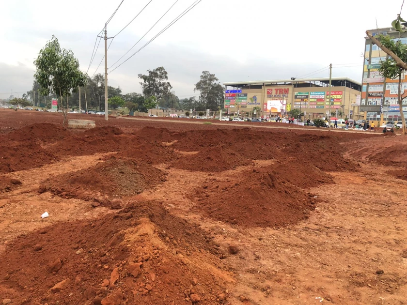 Residents welcome beautification of Roysambu roundabout 