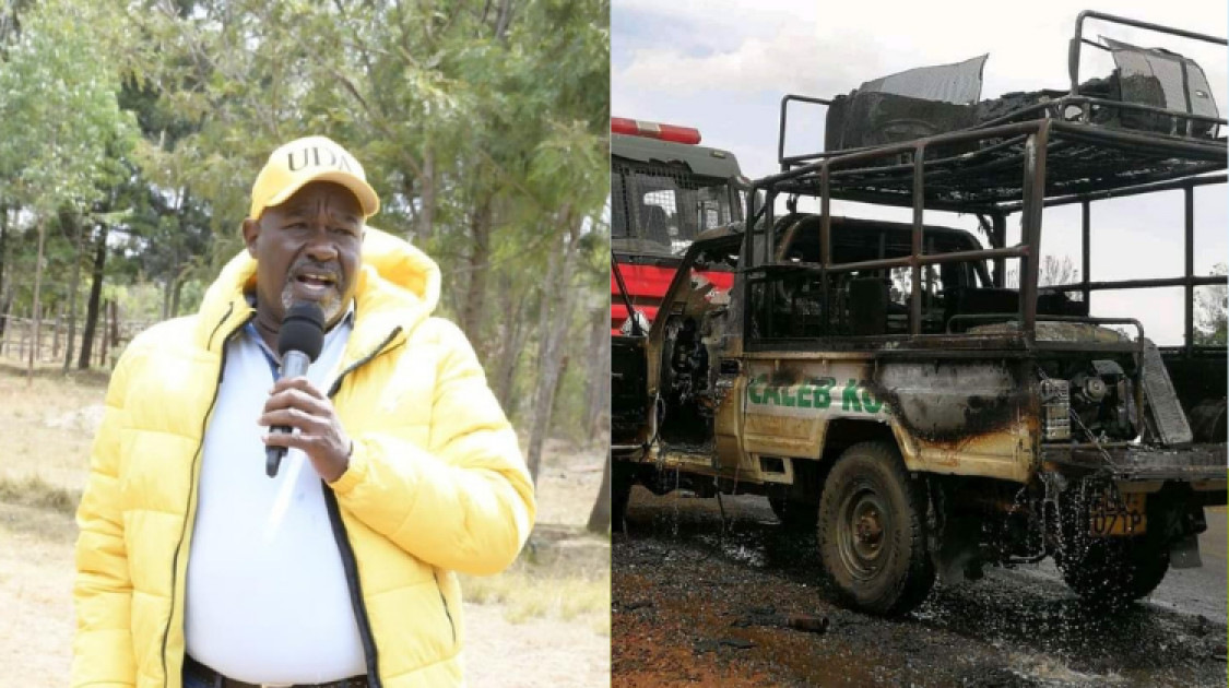 It was due to a faulty generator, MP Kositany clears the air over campaign vehicle fire