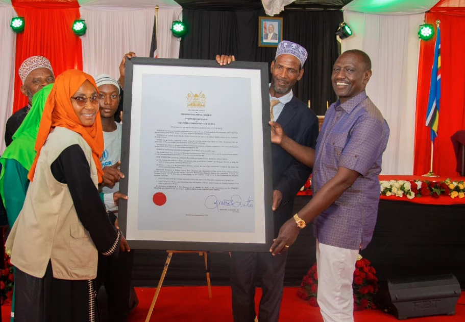 President Ruto grants citizenship to Pemba community