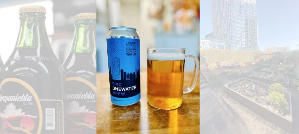 This beer is made from recycled shower water