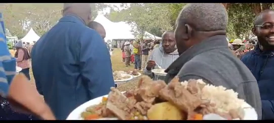 Nyeri residents treated to rice, beef at Sagana State Lodge
