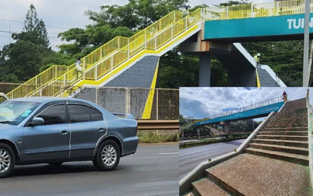 KENHA paints dangerous footbridge, but residents want missing guard rails fixed