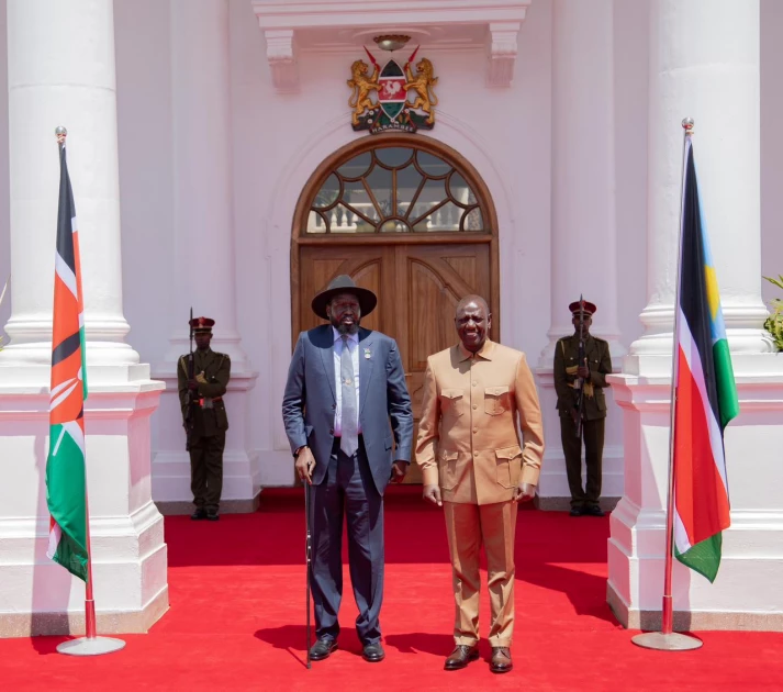 President Ruto hosts South Sudan's Salva Kiir at State House for bilateral talks