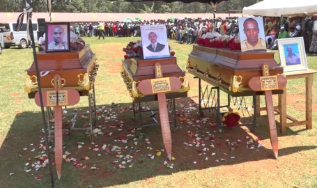 Sombre mood as four men murdered in Gatundu laid to rest