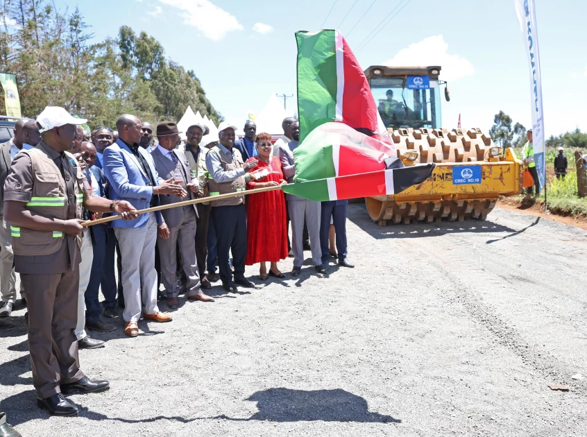 President Ruto commissions construction of Ksh.1.6B road in Nyandarua