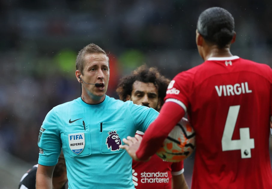 Liverpool's Van Dijk charged by FA over red card reaction