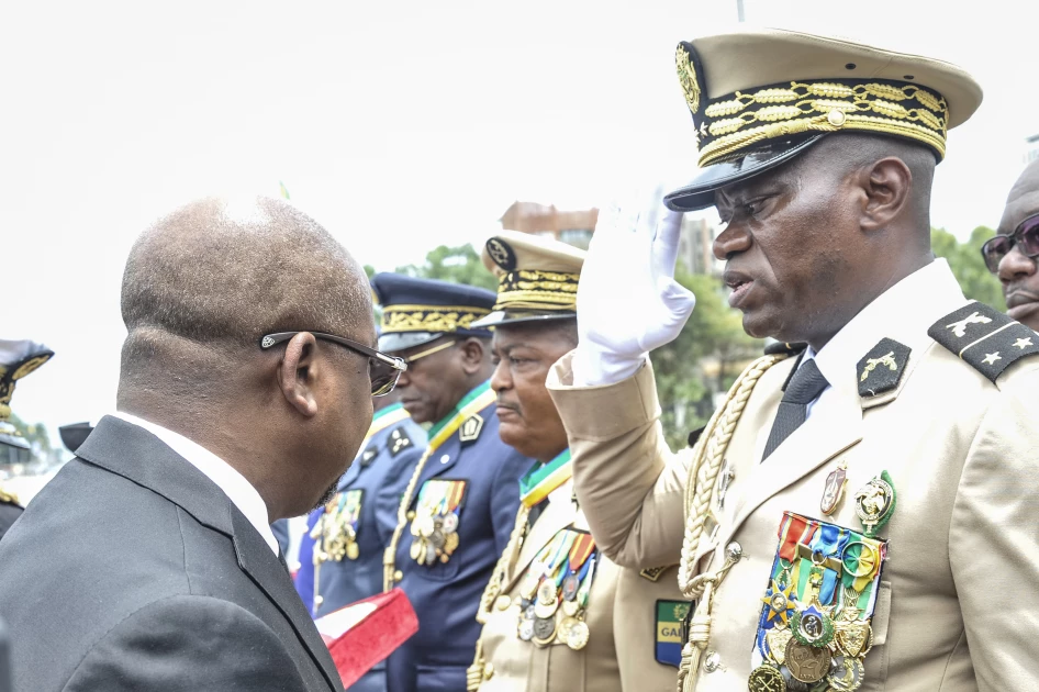 Gabon coup leader sworn in as interim president