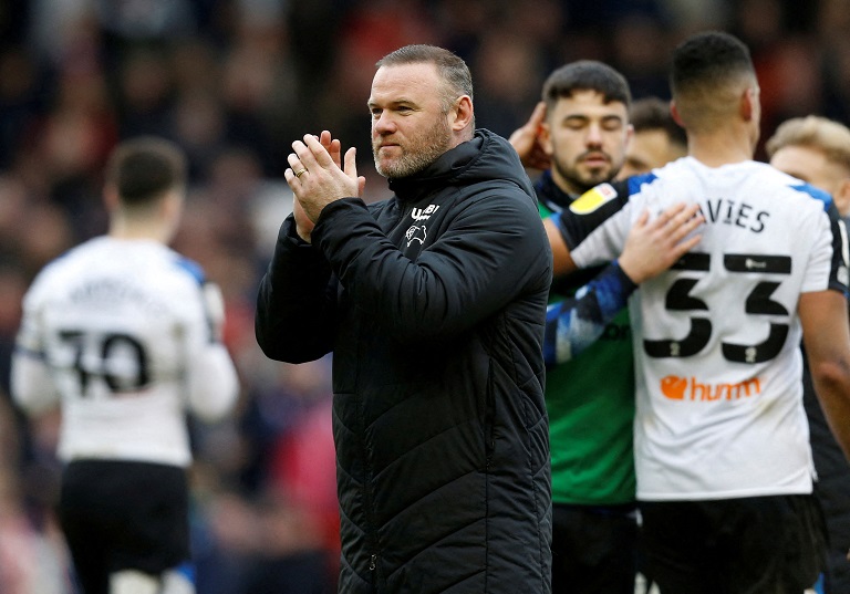 Derby boss Rooney rejects Everton approach