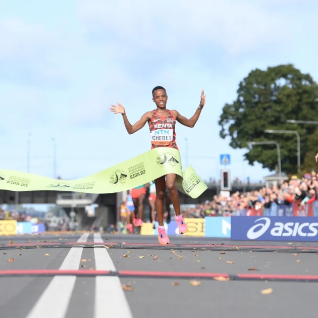 Chebet leads Kenyan 1-2 at Riga World Road Running