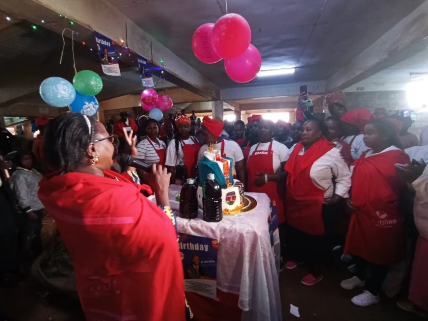 Song, dance and cake as Uhuru Kenyatta supporters celebrate his 62nd birthday in Gatundu