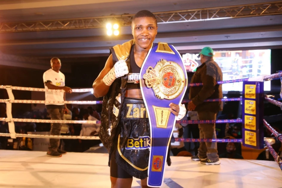 Zarika floors Yazidu to retain WBC Super Featherweight title 