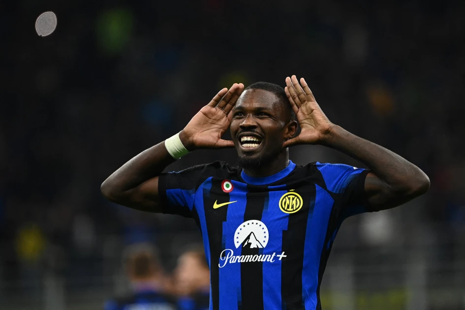 Thuram gives leaders Inter revenge on Lukaku as Napoli draw with Milan