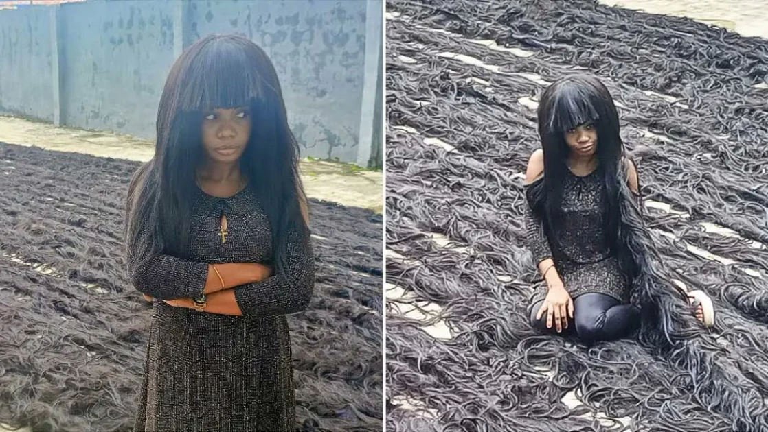 Nigeria's Helen Williams sets new Guinness World Record for longest handmade wig