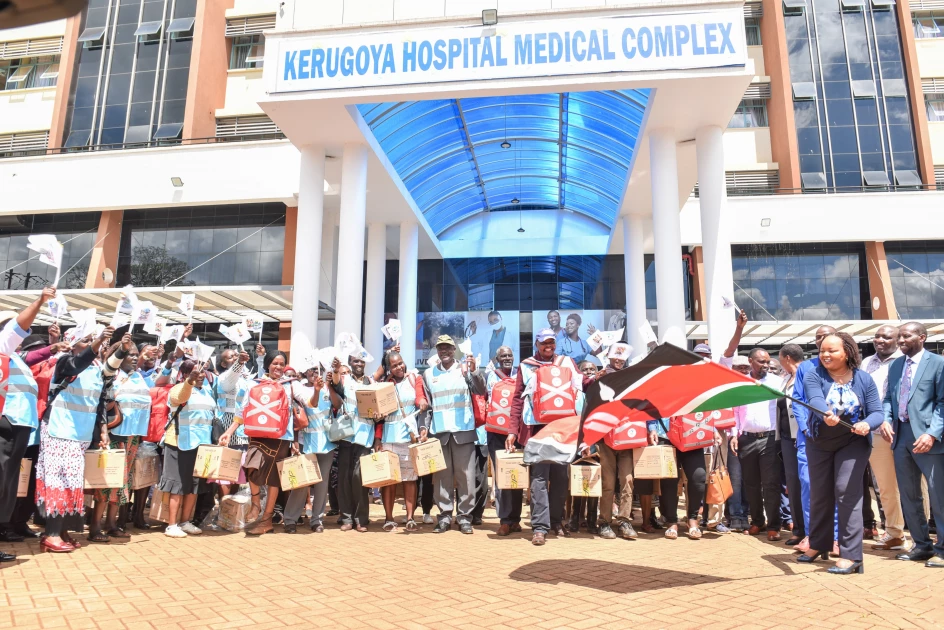 Waiguru flags off Community Health Promoters to strenthen healthcare in Kirinyaga