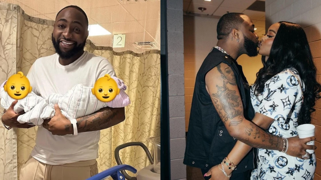 Davido celebrates 31st birthday by sharing photos of wife Chioma and twin children 