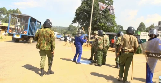 Police disperse protesters in Vihiga calling for exit of Kaimosi University don