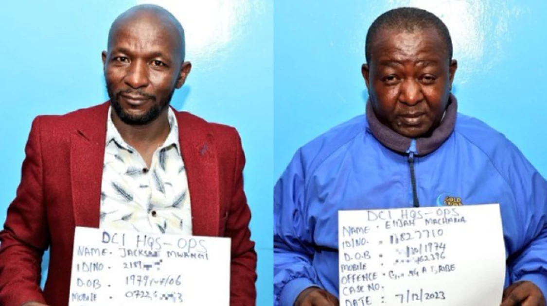 Land fraudsters arrested inside DCI headquarters as they attempted to bribe officer