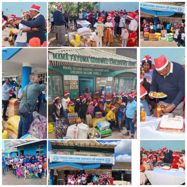 Uhuru marks Christmas with children from various homes