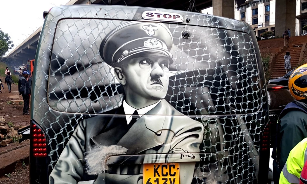 Kenyans raise concern over Adolf Hitler's imagery across Nairobi