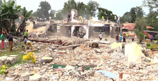 Former CS Amina Mohamed's Kakamega home demolished