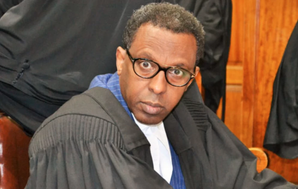 Senior Counsel Ahmednasir Abdullahi speaks after Supreme Court ban