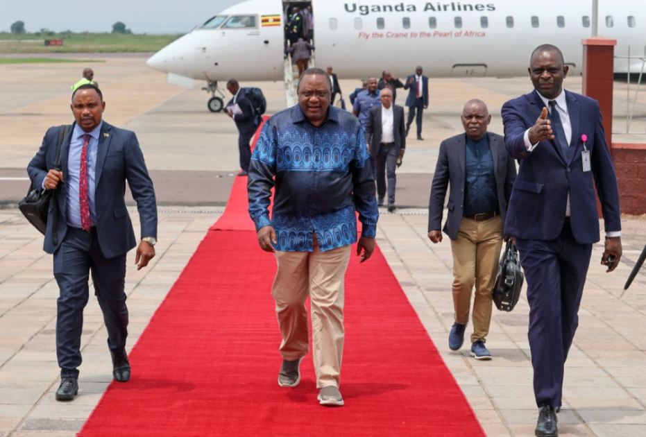 Uhuru arrives in DRC to attend President Tshisekedi’s inauguration