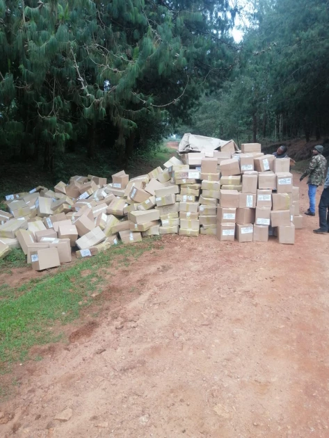 Government textbooks found abandoned inside Kaptagat forest