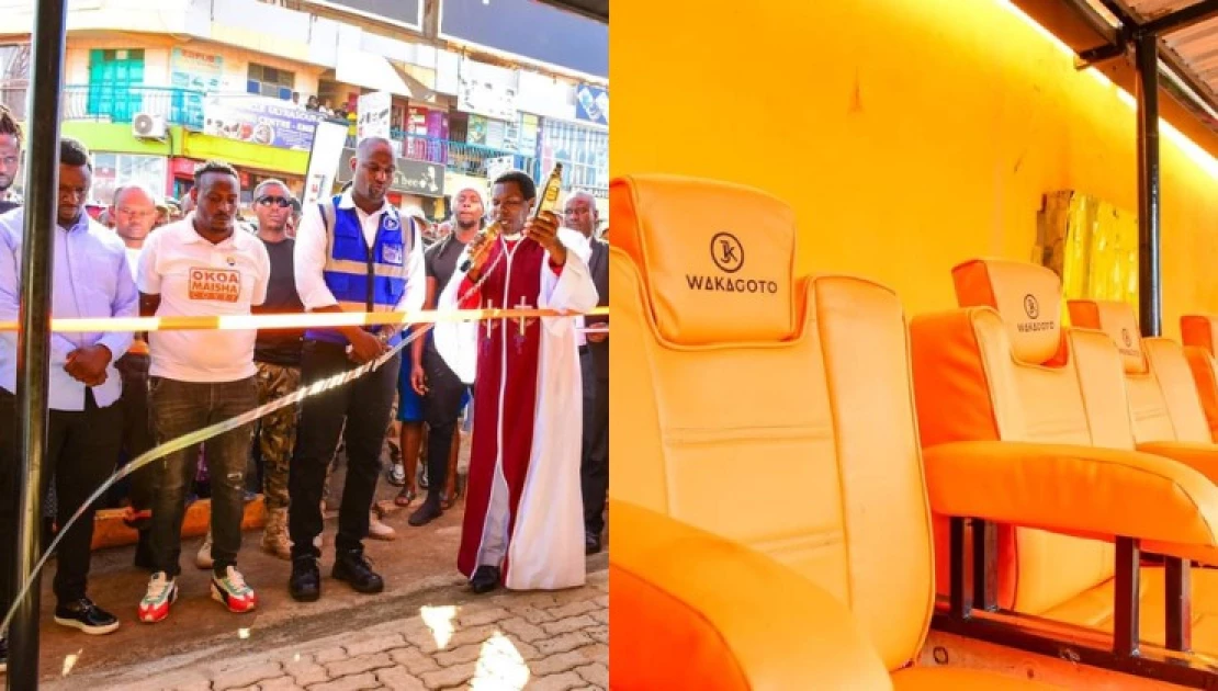 Embu businessman gifts boda boda riders with a high-tech shed complete with WiFi, Television sets and leather couches