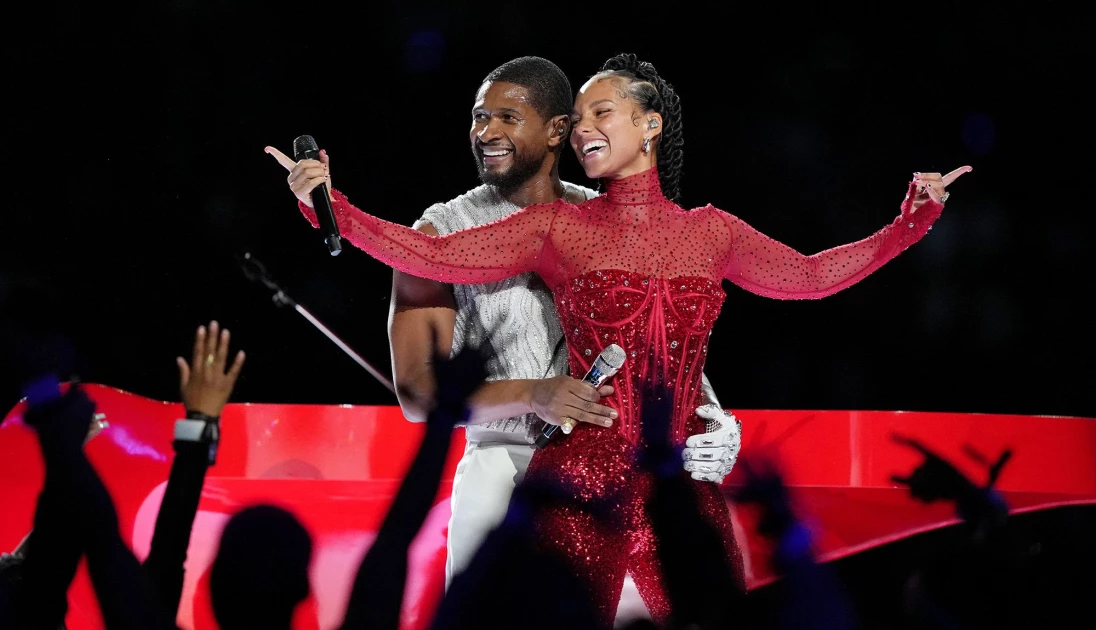 Alicia Keys’ husband Swizz Beatz responds to Usher embracing his wife at Super Bowl