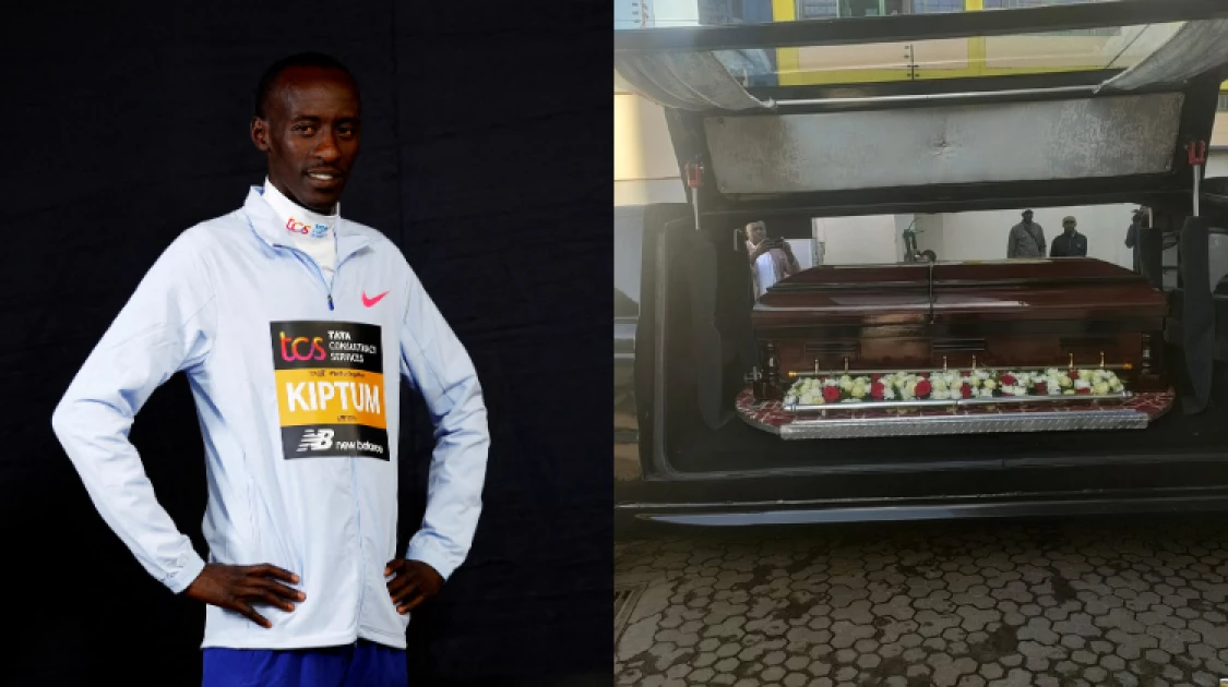 Kelvin Kiptum's body leaves morgue for funeral ceremony in Iten