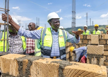 140,000 youths now working under affordable housing plan, Ruto says