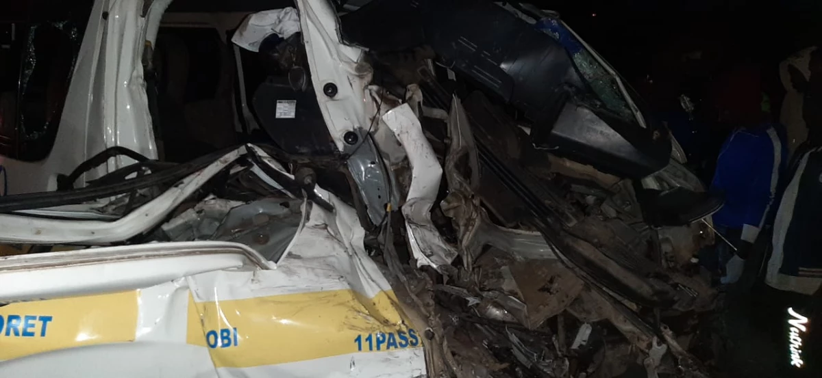 Two killed, scores injured after matatu ferrying foreigners rams into truck in Nakuru