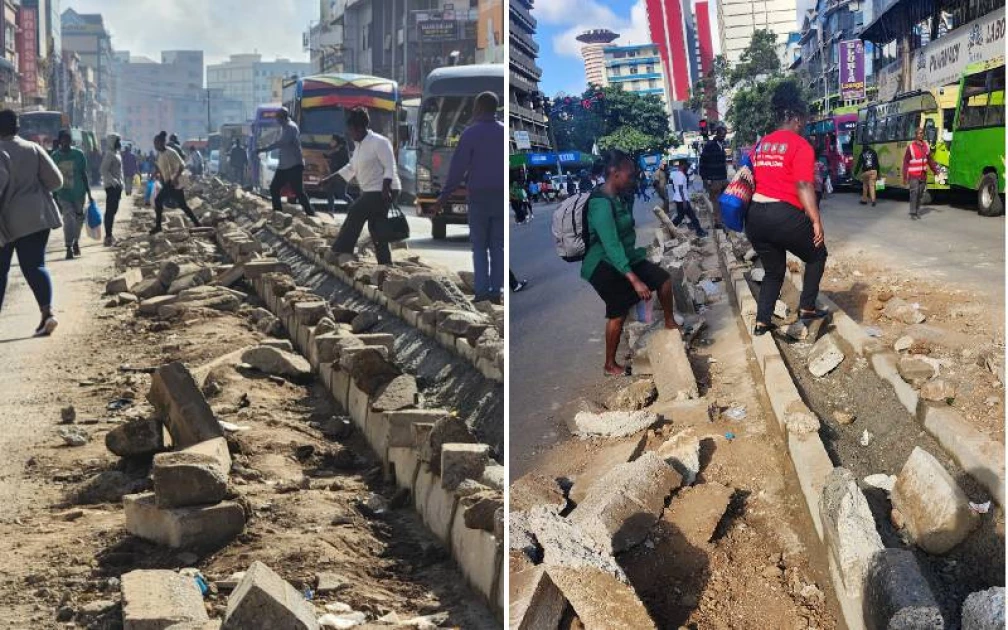 In pictures: Ronald Ngala, Tom Mboya street, undergoing major facelift