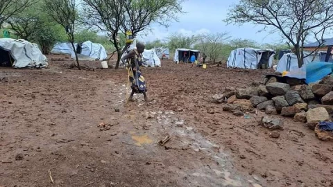 Banditry victims stare at disease outbreak as rains destroy safety camps 