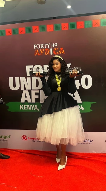 African Hair Queen: Sarah Ibeabuchi shines at forty under 40 Africa Awards