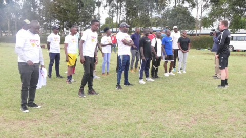 Coaches from German Bundesliga team Stuttgart offer training sessions in Nyandarua