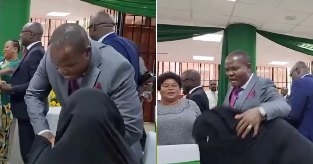 'It's an edited video': Nairobi Speaker Ken Ng'ondi denies forcing a handshake, hug with Muslim woman