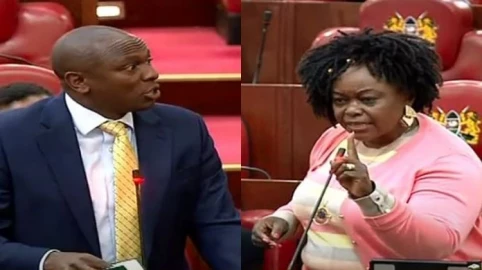 'We are not flower girls... Behave like the grandmother of the House': MPs Ichung'wah, Millie Odhiambo clash in Parliament