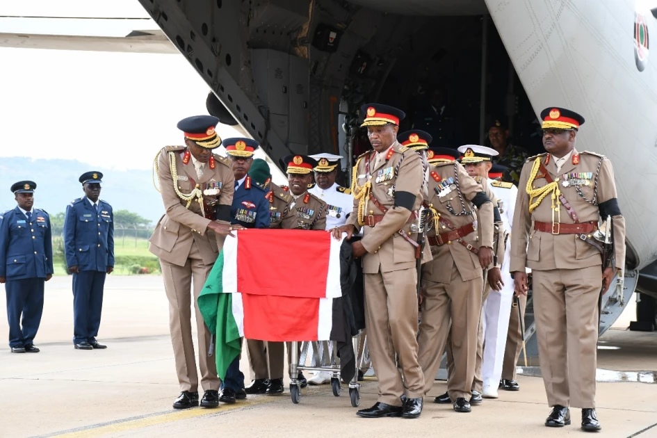 General Ogolla's body heads to Siaya for burial 