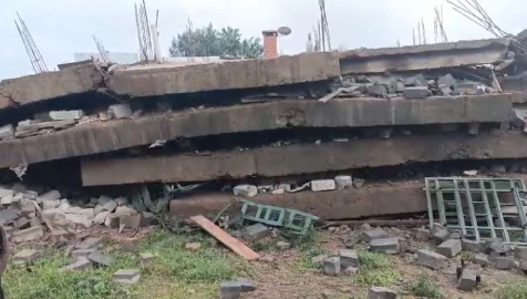 Police launch hunt for owner of building that collapsed killing woman in Kirinyaga