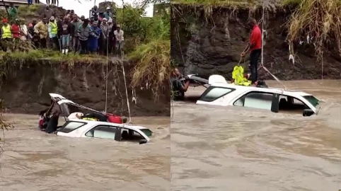 Machakos: Police officer dead after his car was swept by floods 