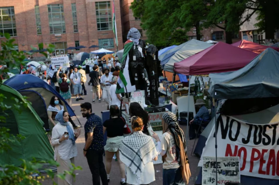US anti-war student protests and police raids shake up schools’ graduation plans
