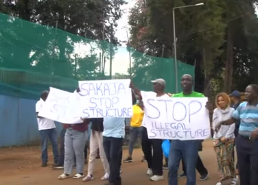 Kileleshwa residents protest construction of commercial complex despite court order