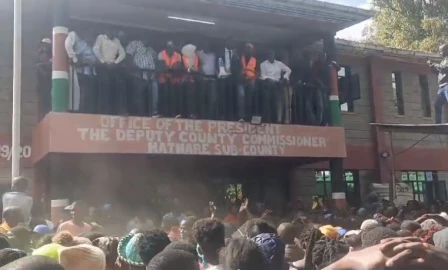 ODM flood donations drive in Mathare interrupted by goons 