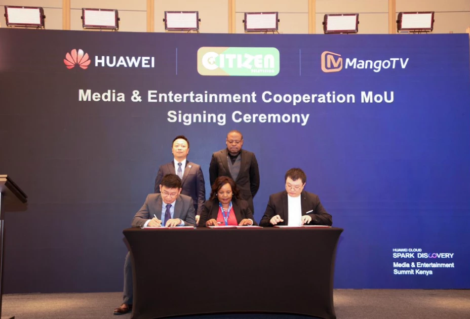 Huawei Cloud, Mango TV, RMS sign MoU to accelerate media intelligence in Kenya