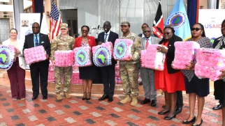 US donates 860,000 sanitary towels to Kenyan public primary schools