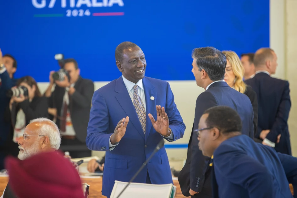 President Ruto maintains calls for global financial reforms at G7 address in Italy