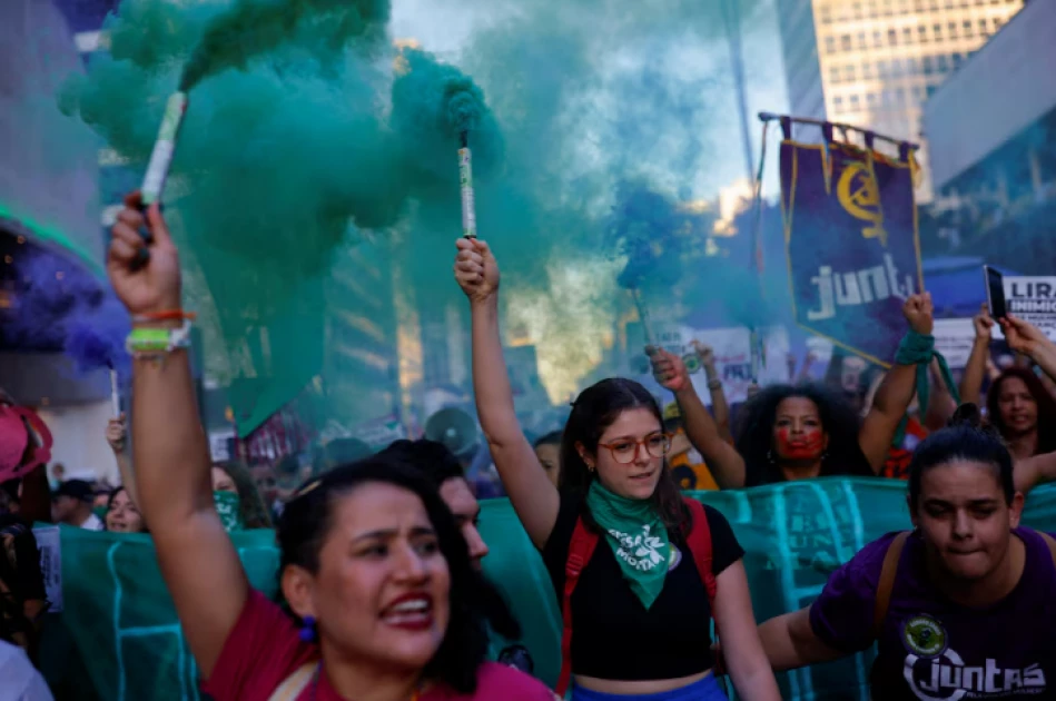 Brazil women march against bill tightening abortion ban