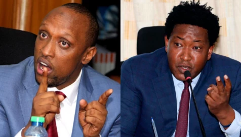 Drama as Ole Kina, Governor Abdi Guyo trade barbs during Senate hearing