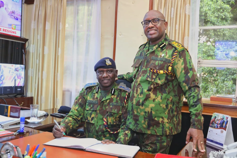 Acting police IG Kanja officially takes over from Koome